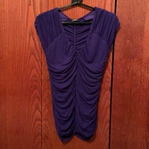 Purple women’s short sleeve Express top, size small